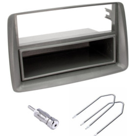Kit Montage Autoradio 1 DIN pour Fiat Panda 2002-2012 avec Adaptateur Antenne