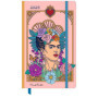Agenda Semainier Frida Kahlo 2025 - 13 x 21 cm avec Ruban et Poche Pliable