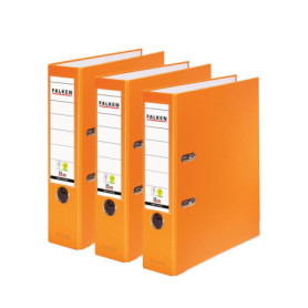 Lot de 3 classeurs en plastique PP-Color Végan - Orange - DIN A4