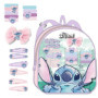 Set de beauté Stitch avec sac à dos et accessoires colorés pour enfants