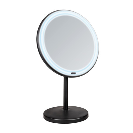 Miroir de Maquillage à LED sur Pied WENKO Onno - Grossissement 5x et Éclairage Variable