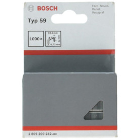 Agrafes à Fil Fin Bosch Type 59 - Lot de 1000 pour Agrafeuses