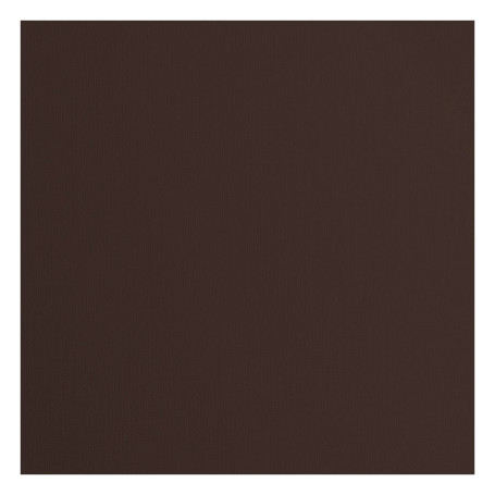 Papier Cartonné Florence Marron - 20 Feuilles Texturées 30,5 x 30,5 cm