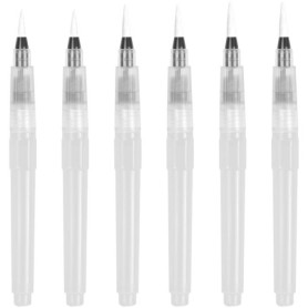 Set de 6 Pinceaux Aquarelle avec Réserve d'Eau pour Artistes