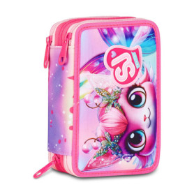 Trousse Scolaire 3 Compartiments LED Rose - SJ GANG STYLE JAM GANG