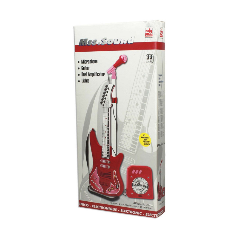 Image secondaire de Guitare pour Enfant Reig Microphone Rouge