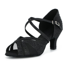 Syrads Chaussures de Danse Femmes Latine Salsa Tango Valse Bachata Moderne Chaussures Danse De Salon avec des Strass 1050