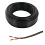 Câble de Remorque 2 Fils 12/24V 26A - 2m PVC Noir pour Caravane et Camion