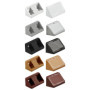 Lot de 4 Équerres d'Assemblage Universelles en Plastique Marron Foncé