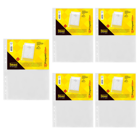 Pochettes Transparentes A4 Grainées - Set de 50 Pochettes Professionnelles