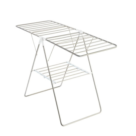 Séchoir à Linge WENKO Flex Pliable en Acier Inoxydable - 15 m de Capacité