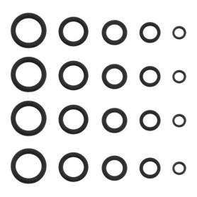 ECSiNG Ensemble de 100 Anneaux de Pêche en Acier Inoxydable - 5 Tailles Variées