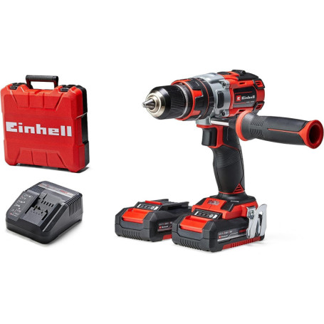Perceuse Visseuse à Percussion Sans Fil Einhell TP-CD 18 Li-i BL avec 2 Batteries