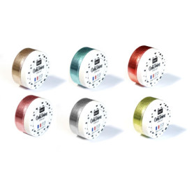 Lot de 6 Gels Pailletés Multicolores Odif - Créativité Éclatante