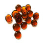 Billes en Verre Ambre Foncé - 500 GR de Loupe 120 Billes Plates