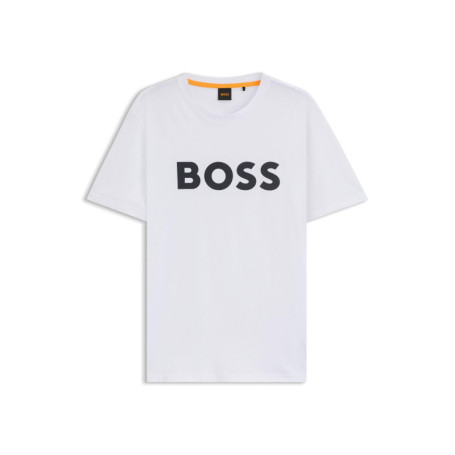 T-Shirt BOSS Hommes en Jersey de Coton avec Logo Imprimé