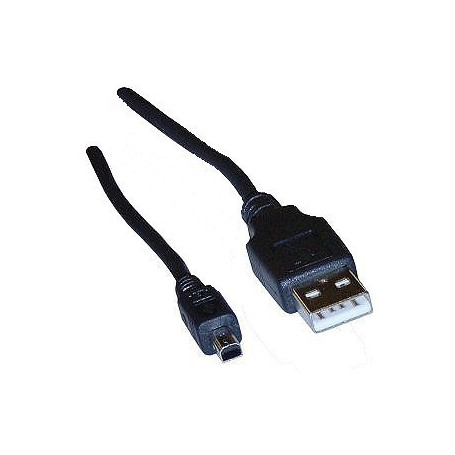 Câble USB Noir pour Appareils Photo Olympus E-10 E-20 - 1,52 m