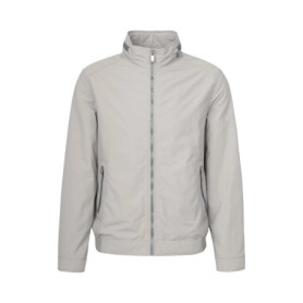 Blouson Écru Bugatti avec Col Montant et Poches Zippées