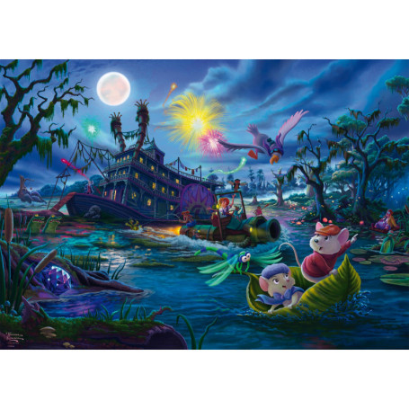 Puzzle 1000 pièces Disney Les Sauveteurs par Thomas Kinkade - Schmidt Spiele