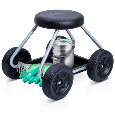 Siège Roulant Secura Maximex pour Jardin - Pratique et Léger