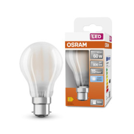 Ampoule LED Osram à Filament B22d - Remplacement 60W - Blanc Froid 4000K
