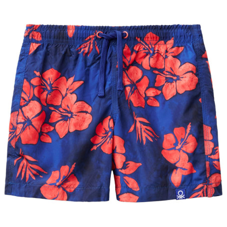 Boxer Court Imprimé Bleu pour Garçon - United Colors of Benetton