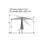 Parasol Rectangulaire Malaga Schneider - Protection Solaire Anthracite 300x200 cm