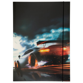 Chemise à Rabats A3 Folia Race Car en Carton avec Élastique