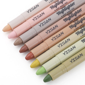 Surligneur Bible YISAN - 8 Couleurs Poussiéreuses, Sans Bavure