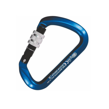 Mousqueton en Aluminium Kong avec Virolle à Vis - Grande Ouverture