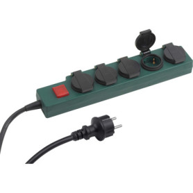Multiprise Extérieure Meister 5 Prises avec Interrupteur - Câble 1,4 m IP44