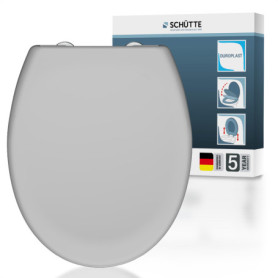 Abattant WC Automatique en Duroplast - Schütte, Couvercle Amovible Gris