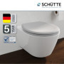 Abattant WC Automatique en Duroplast - Schütte, Couvercle Amovible Gris