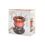 Ensemble de Fondue 11 Pièces en Acier Rouge Antiadhésif