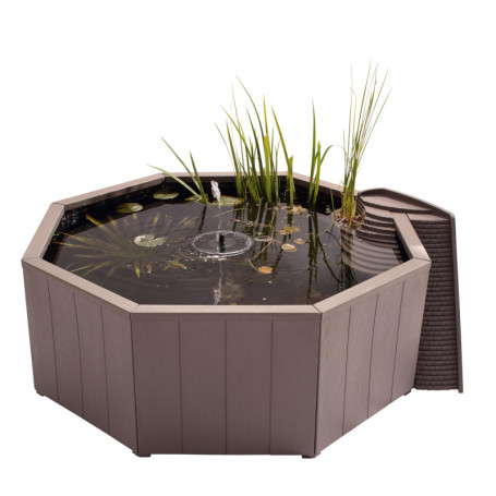 Bassin Aquagarden Solaire Flottant pour Jardin - Étang Naturel sans Creusage