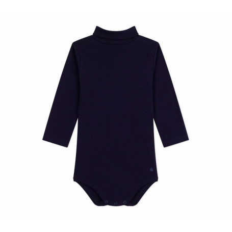 Body Bébé Col Roulé en Coton Uni - Petit Bateau