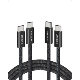 Câble USB-C Anker Zolo 240W - Charge Rapide et Durable, 2x1,8m, Noir