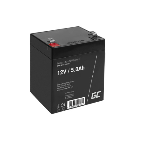 Batterie AGM VRLA 12V 5Ah Green Cell - Alimentation de Secours Fiable