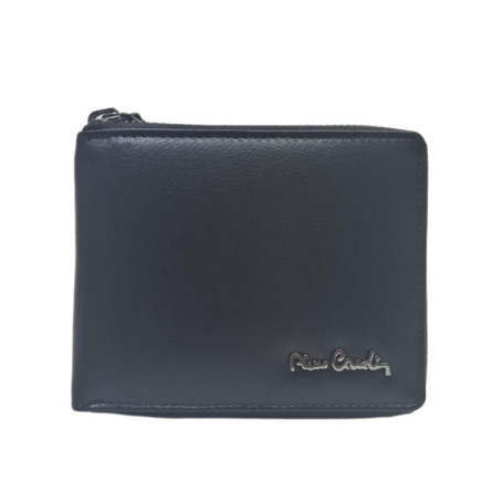 Portefeuille en cuir véritable Pierre Cardin avec fermeture éclair et 7 compartiments