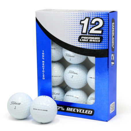 Lot de 12 Balles de Golf Recyclées Grade A Titleist AVX - Second Chance