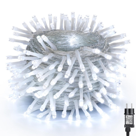 Guirlande Lumineuse NEXVIN 20M avec 200 LED Blanches et Minuterie