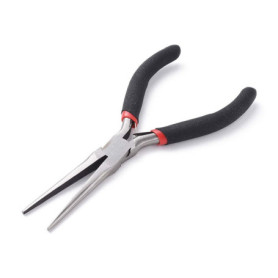 Pince à Bijoux Beadthoven 15 cm - Pince Plate à Long Bec en Acier Carbone