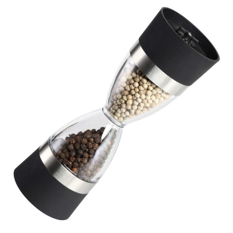Moulin à Sel et Poivre Manuel en Acier Brossé et Céramique