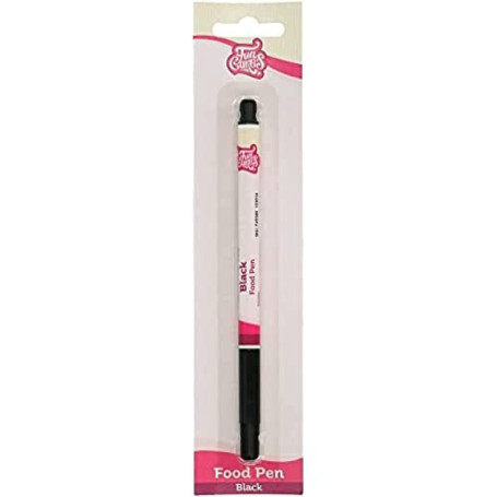 Stylo Alimentaire Noir FunCakes pour Décoration de Gâteaux et Pâtisseries