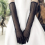 Gants Longs en Tulle Noir pour Mariage et Soirée - Élégance et Confort