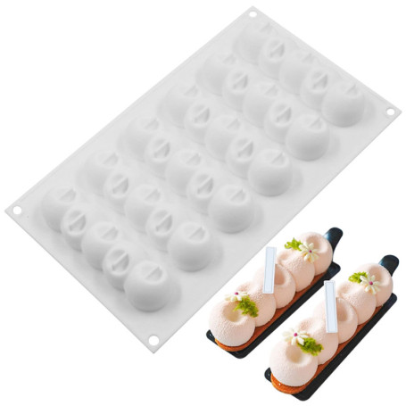 Moule Sphérique en Silicone pour Gâteaux et Desserts - 6 Cavités
