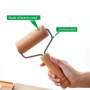Rouleau à Pâtisserie en Bois Ergonomique pour Gâteaux et Pizzas