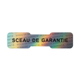 Lot de 1000 Étiquettes Holographiques Autocollantes - Sceau de Sécurité Rouge 50x12mm