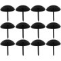 Lot de 12 clous décoratifs noirs pour meubles - Style rétro 25x25 mm