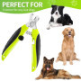 Coupe Ongles Professionnel pour Animaux - Acier Inoxydable avec Lime Intégrée